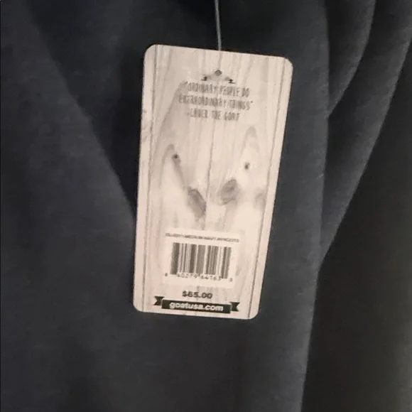 GOAT USA Men's Charcoal Hoodie Sweater - Picture 4 of 5